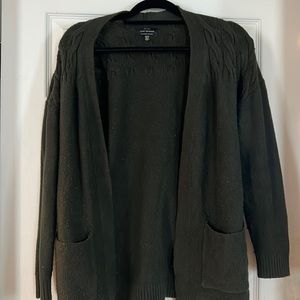 Lucky brand dark green cardigan